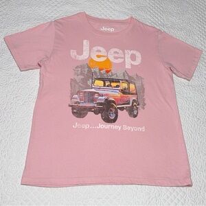 Jeep pink Wrangler Explore Graphic Tee XS oversized vintage
